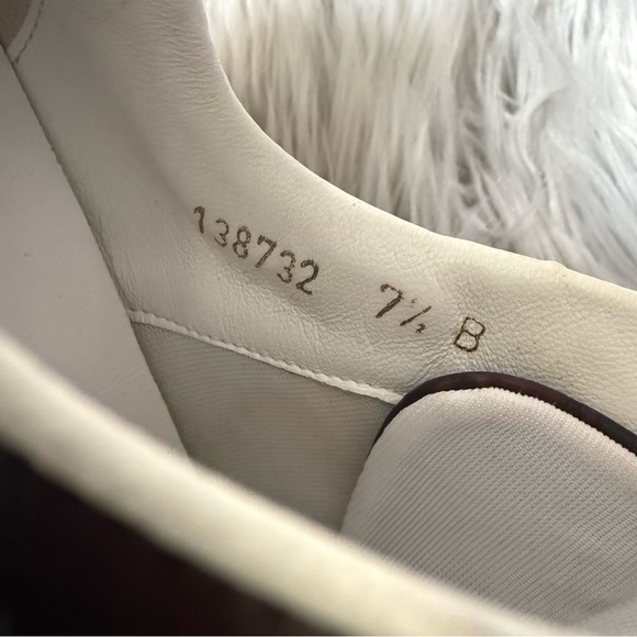 GUCCI Guccissima Leather Web Sneakers Size 7.5 - Picture 11 of 14